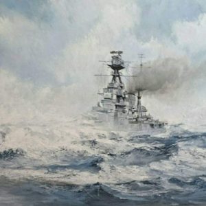 HMS Hood in the Pacific